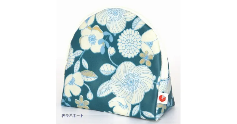 【ふるさと納税】化粧ポーチ「sussu」50.P-flowerwhite【ファッション バッグ　化粧品をスッと出してスッとしまえるポーチ　sussu(スッス）　化粧品を縦に収納することが出来、前のフタが大きく開く 静岡県 三島市 】