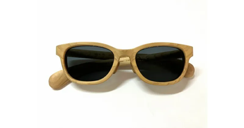 【ふるさと納税】「FUJI HINOKI MADE eyewear」 スクエアーモデル サングラス 【単品】　木製 サングラス 富士ヒノキ フジヒノキメイド 送料無料 静岡県 富士宮市