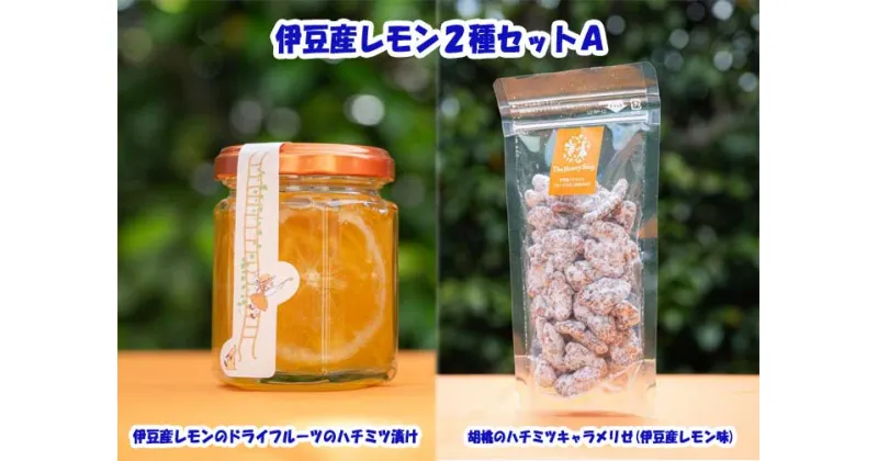 【ふるさと納税】伊豆産レモン2種セットA(伊豆産レモンのドライフルーツのハチミツ漬け＆胡桃のハチミツキャラメリゼ(伊豆産レモン味)