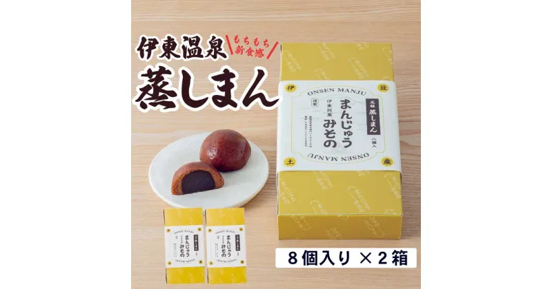 【ふるさと納税】《創業50年》伊東温泉まんじゅう！元祖蒸しまんじゅう 8個入×2箱