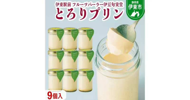 【ふるさと納税】〔伊東温泉で人気〕とろりプリン9個入