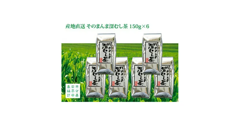 【ふるさと納税】産地直送 そのまんま深むし茶 150g 6パック セット 詰め合わせ 深蒸し煎茶 深蒸し茶 深蒸し 煎茶 緑茶 日本茶 お茶 茶 お茶っぱ 茶葉 飲み物 飲料 ドリンク 静岡茶 静岡 静岡県 島田市