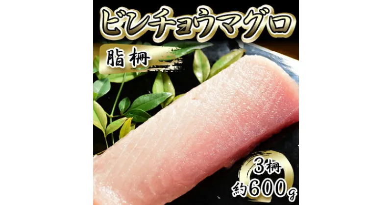 【ふるさと納税】ビンチョウマグロ 脂柵 3柵（約600g）【配送不可：離島】　 魚貝類 魚 刺身用 刺身用柵 つまみ 肴 お酒のあて 刺身 手巻き寿司 寿司 具材 後味の良い脂