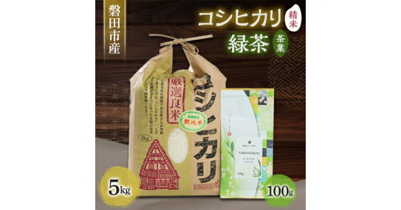 【ふるさと納税】磐田産コシヒカリ5kgとお茶100gのセット【1429075】