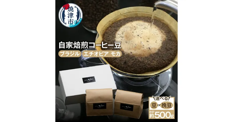 【ふるさと納税】 コーヒー 豆 焙煎 挽豆 選べる 焼津 約250g×2種 自家焙煎 コーヒー豆 a10-064