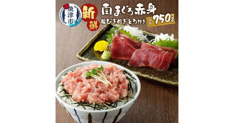 【ふるさと納税】 ネギトロ まぐろ 赤身 切り落とし セット 計約750g 冷凍 個食タイプ 天然 南鮪赤身約150g×4 粗挽ねぎとろ約150g×1 マルコ水産 魚 焼津 a12-039