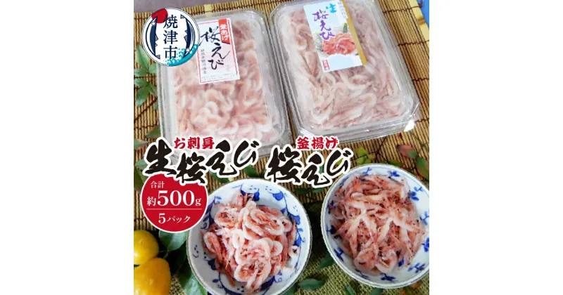 【ふるさと納税】 生桜えび 釜揚げ 桜えび 計500g 刺身 冷凍 焼津 お刺身 a18-008