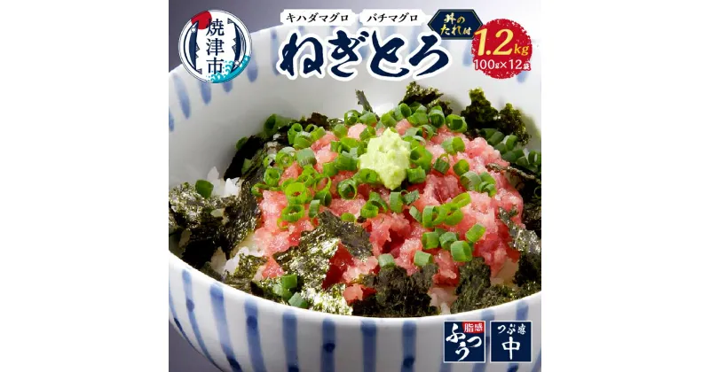 【ふるさと納税】 ネギトロ まぐろ 鮪 おたのしみ 約100g×12袋 丼のたれ セット 計1.2kg 魚 焼津 a16-040