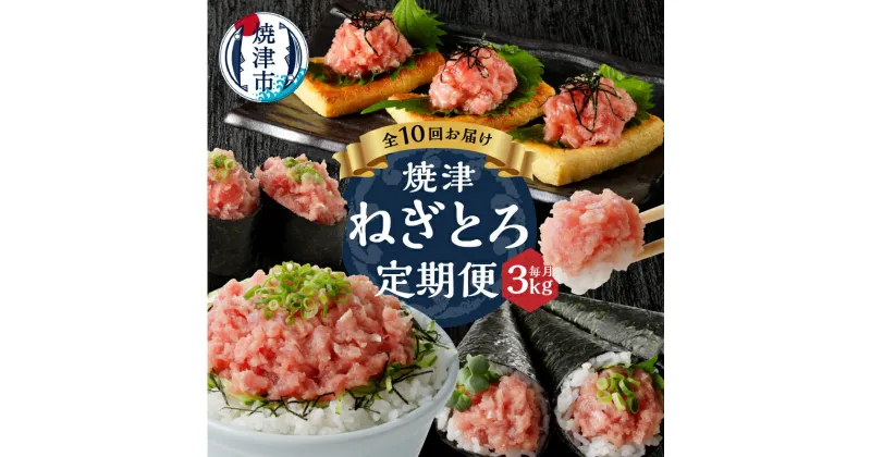 【ふるさと納税】 定期便 ネギトロ まぐろ 魚 冷凍 焼津 天然 ネギトロ 150g×20袋 小分け 【定期便10回】 b30-013