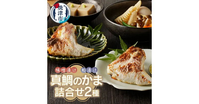 【ふるさと納税】 鯛 真鯛 冷凍 魚 味噌漬け 粕漬け 味噌 磯自慢 酒粕 焼津 真鯛のかま味噌漬け 真鯛のかま粕漬け 2種 a10-610