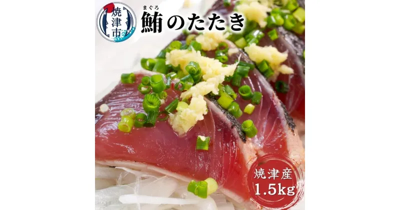 【ふるさと納税】 まぐろ たたき 冷凍 天然 焼津 直送 炭火焼き マグロのタタキ 約1.5kg たれ付き a10-641