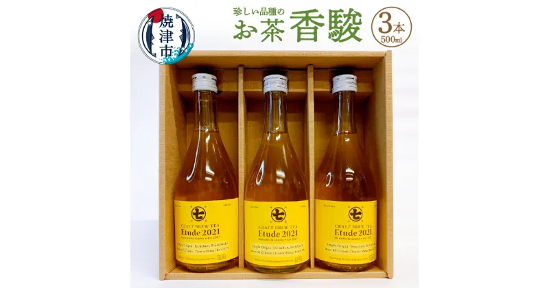 【ふるさと納税】 お茶 贈答 プレゼント ギフト 箱付 香駿 珍しい品種 500ml×3本 a15-505