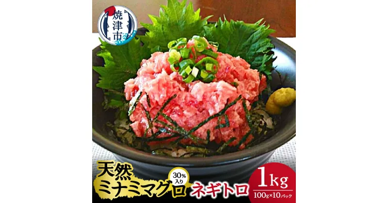 【ふるさと納税】 ネギトロ まぐろ 天然 ミナミマグロ 30％入り 100g×10パック 計1kg 焼津 魚 a10-768