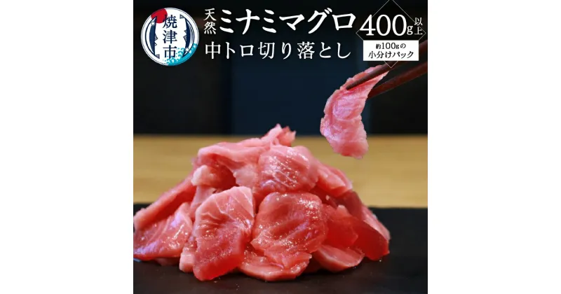 【ふるさと納税】 まぐろ 天然 南鮪 中トロ 400g以上 切り落とし 小分け パック 添加物不使用 魚 焼津 a12-168