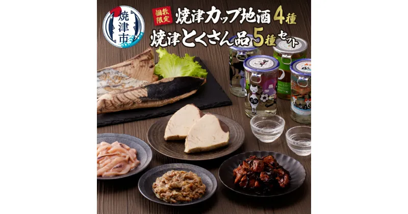 【ふるさと納税】 数量限定 特産品 セット 地酒 カップ酒 かつお なまり節 イカ 塩辛 まぐろ なまりスライス 天然 詰め合わせ 冷蔵 静岡 焼津 a16-100