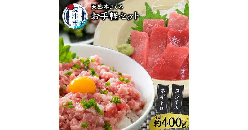 【ふるさと納税】 まぐろ 天然 お手軽 セット 本まぐろ スライス ネギトロ 各約100g×2袋 個包装 冷凍 魚 本鮪 本マグロ 焼津 a10-1013