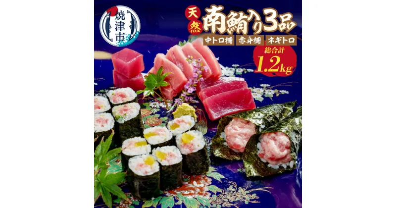 【ふるさと納税】 まぐろ ネギトロ セット 計1.2kg 柵 中トロ 赤身 魚 冷凍 天然 焼津 a20-412