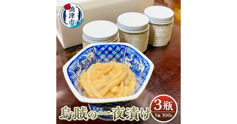 【ふるさと納税】 イカ 一夜漬け 瓶詰 100g×3瓶 シンプル おつまみ 肴 ご飯のおとも 焼津 a10-1071