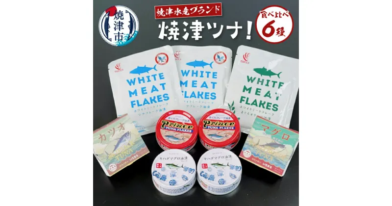 【ふるさと納税】 缶詰 ツナ缶 まぐろ フレーク オイル 油漬 食べ比べ セット 常温 保存 6種類 魚 焼津 a10-1092