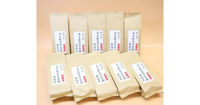 【ふるさと納税】お茶 ほうじ茶 天皇杯受賞茶園栽培茶ほうじ茶100g×10袋合計1kg・山英〔 静岡 掛川茶 緑茶 〕