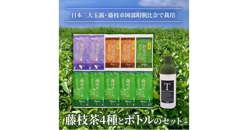 【ふるさと納税】 お茶 藤枝茶 4種 フィルターインボトルパーソナル セット 緑茶 煎茶 玉露 日本茶 和紅茶 国産 ギフト 詰合せ 詰め合わせ 静岡県 藤枝市