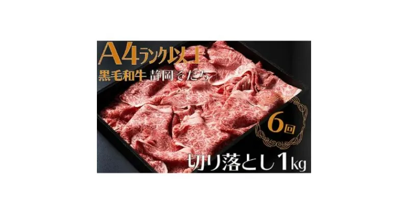 【ふるさと納税】 【定期便】全 6回 6ヶ月 牛肉 1kg 切り落とし すき焼き用 厳選 肉 国産 和牛 静岡そだち お肉 すき焼き 焼き肉 しゃぶしゃぶ BBQ 静岡県 藤枝市