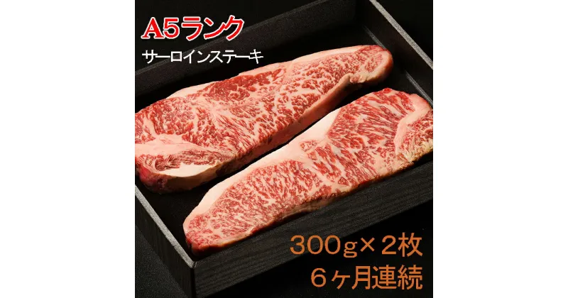 【ふるさと納税】 定期便 6回 6ヶ月 牛肉 サーロイン ステーキ 300 × 2枚 厳選 国産 和牛 静岡そだち お肉 A5 ランク 高級 BBQ バーベキュー 静岡県 藤枝市