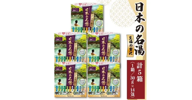 【ふるさと納税】 入浴剤 セット バスクリン 5箱 セット にごり湯 日本 名湯 至福の贅沢 温泉 疲労 回復 お風呂 日用品 バス用品 温活 ギフト贈答 静岡県 藤枝市