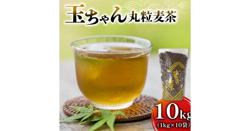 【ふるさと納税】 麦茶 玉ちゃん 丸粒麦茶 1kg 入れ 10個 飲料 大容量 むぎ茶 煮出し 八木音 静岡県 静岡県 藤枝市