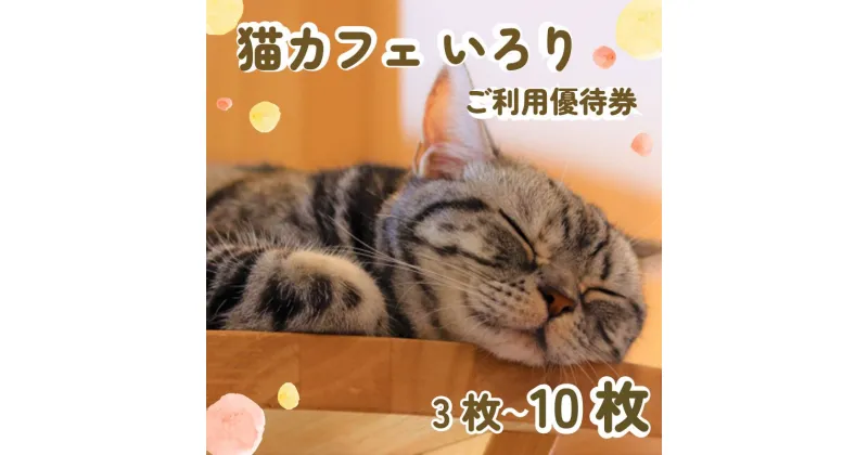 【ふるさと納税】 【枚数選べる】猫 カフェ 利用優待券 チケット 1時間分 × 3～10枚 ( ねこ ネコ 動物 ペット 癒し 保護猫 触れ合い 猫カフェ 体験型 利用券 カフェ利用券 動物カフェ ) 静岡県 藤枝市