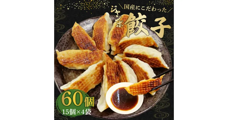 【ふるさと納税】 ジャンボ 餃子 60個 国産 野菜 国産 豚肉 冷凍 餃子 大きめ ぎょうざ ギョウザ ギョーザ おつまみ 冷凍食品 食品 惣菜 中華 惣菜 業務用 おかず ビール 静岡県 藤枝市 藤枝 ふるさと納税餃子 10000円 1万円 一万円