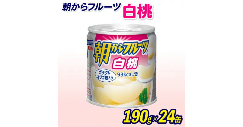 【ふるさと納税】 フルーツ 缶詰 白桃 24缶 朝からフルーツ はごろもフーズ 果物 もも モモ ピーチ くだもの 缶詰め 非常食 常備 保存食 備蓄 静岡県 藤枝市