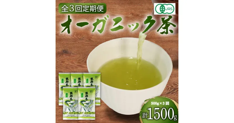 【ふるさと納税】 【全3回配送定期便】有機 煎茶 計500g 緑茶 茶葉 オーガニック 100g 5袋 セット 一番茶 静岡県 岡部茶 煎茶 有機 JAS 深蒸し 無農薬 化学肥料 不使用 グリーン ティー 贈物 贈答 静岡県 藤枝市