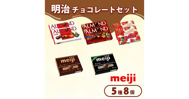 【ふるさと納税】 《 明治 なるほどファクトリー 東海 》 チョコレート セット Aセット 5種類 8個入 静岡県 藤枝市 明治 Meiji スイーツ チョコ おやつ セット アーモンド カカオ ミルク ストロベリー