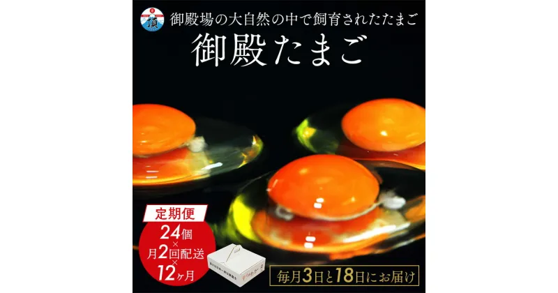 【ふるさと納税】【定期便12ヵ月】《毎月3日と18日にお届け》御殿たまご 赤たまご 24個入×月2回（破損保障含む）（6個入モウルドパック×4P入） ｜ 卵 タマゴ 玉子 たまごかけご飯 生卵 鶏卵 卵焼き 国産 御殿場産 ※北海道・沖縄・離島への配送不可