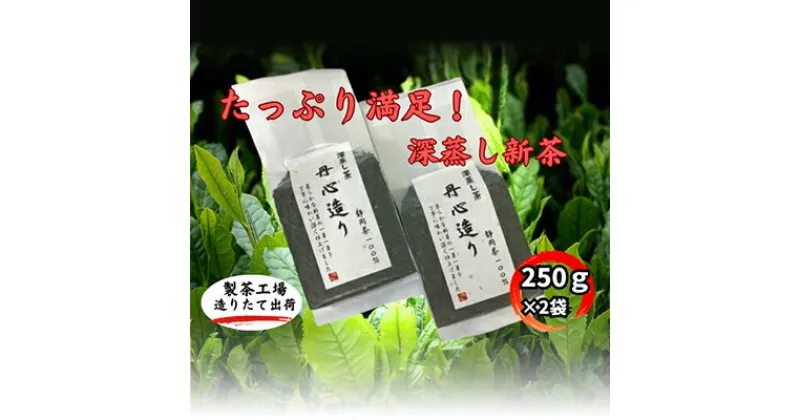 【ふるさと納税】たっぷり満足！深蒸し新茶（250g×2袋）　お茶・緑茶　お届け：2024年5月中旬～2025年4月下旬