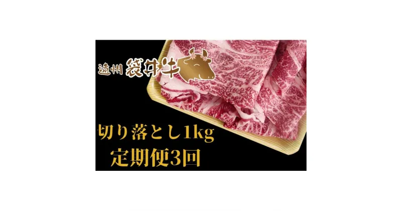 【ふるさと納税】【数量限定】稀少！遠州袋井牛 切り落とし 1kg 【定期便3回】贅沢 ヘルシー 料理 グルメ 肉 カレー シチュー 厳選 人気 袋井市　定期便・お肉・牛肉