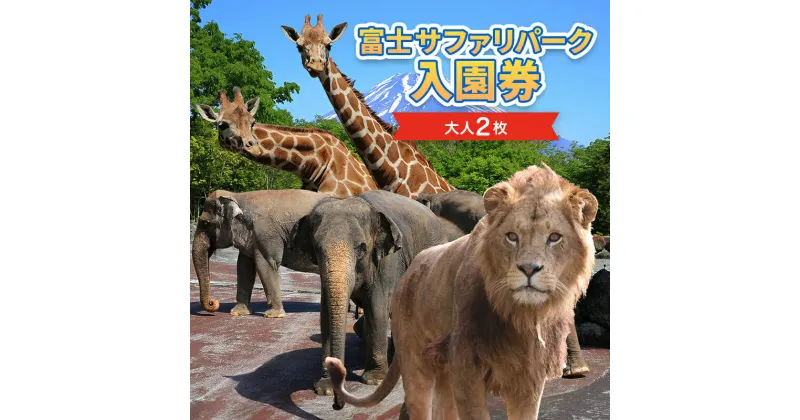 【ふるさと納税】富士サファリパーク入園券 大人2枚 サファリパーク 動物園 動物 餌やり えさやり ふれあい 子供 こども 家族 お出かけ スポット 裾野市 裾野　チケット・入場券・優待券