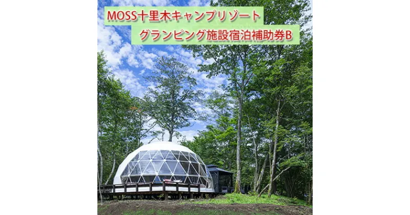 【ふるさと納税】温泉付きグランピングMOSS十里木リゾート 宿泊補助券B　チケット 富士山 一泊二日 2食付き キャンプ リゾート 溶岩 苔郡 鑑賞 森林サイト リラクゼーション 貸切風呂