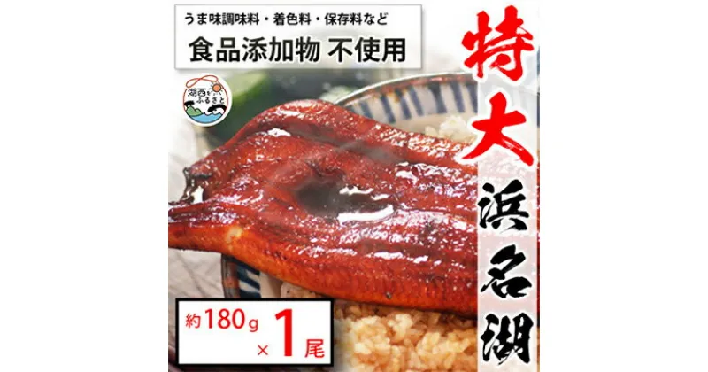 【ふるさと納税】食品添加物不使用の浜名湖うなぎ　長蒲焼1尾(約180g×1)大きなうなぎなので脂ノリノリです!【配送不可地域：離島】【1472423】