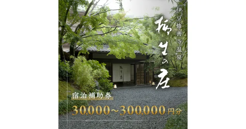 【ふるさと納税】伊豆修善寺温泉 柳生の庄 宿泊補助券 (選べる / 30,000円分 60,000円分 90,000円分 120,000円分 150,000円分 300,000円分) |宿泊券 宿泊 宿 ペア 温泉 温泉宿 旅館 旅行 旅行クーポン 商品券 静岡県 伊豆市 伊豆