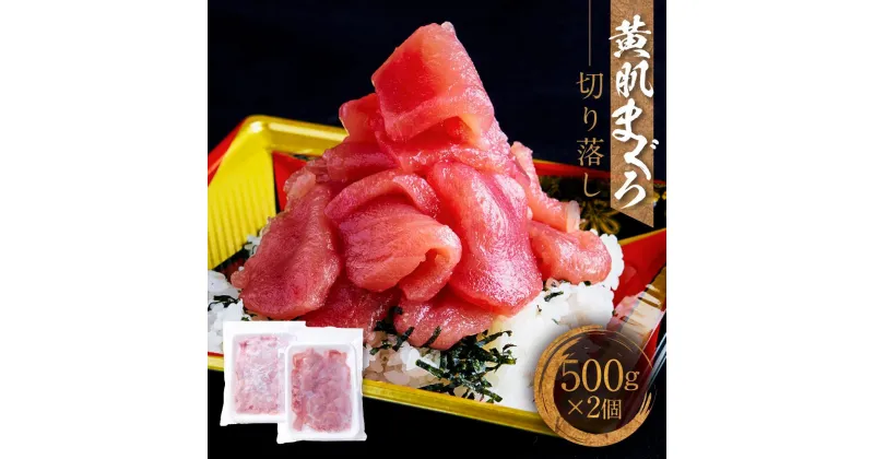 【ふるさと納税】黄肌まぐろ切り落し　500g×2個