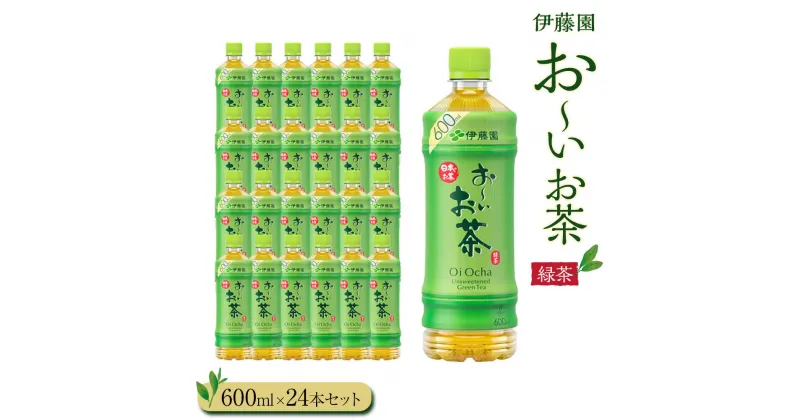 【ふるさと納税】お～いお茶　緑茶600ml　24本セット　［おーいお茶 ペットボトル ケース 箱 伊藤園 静岡］ | 伊藤園 カテキン ぺットボトル飲料 送料無料 健康 おーいお茶 飲料 ソフトドリンク まとめ買い 常備品