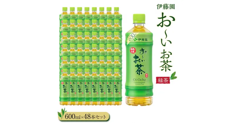 【ふるさと納税】お～いお茶　緑茶600ml　48本セット　［おーいお茶 ペットボトル ケース 箱 伊藤園 静岡］ | おーいお茶 ペットボトル ぺットボトル飲料 ケース 箱 伊藤園 静岡 カテキン 送料無料 健康 飲料 ソフトドリンク まとめ買い 常備品