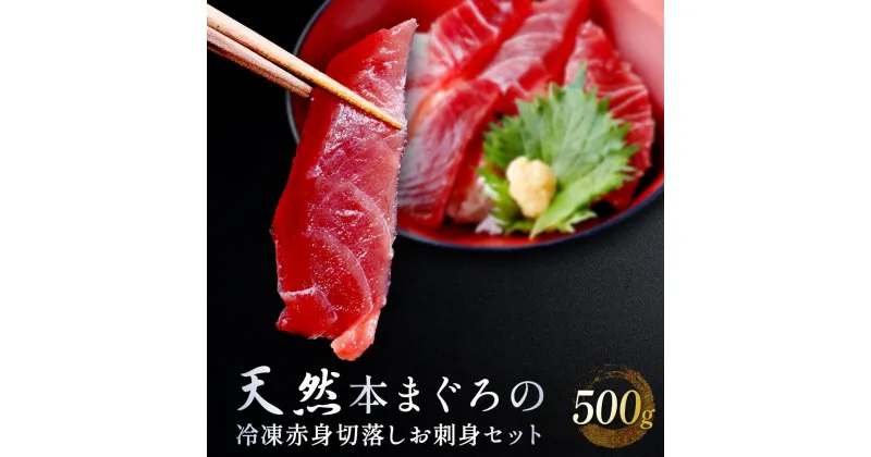 【ふるさと納税】天然本まぐろ！冷凍 赤身切落し お刺身セット500g（100g × 5）小分け 大容量 徳用 個包装 便利 使いやすい食べきりサイズ 生まぐろ丼 海鮮丼 どんぶり 刺身 おつまみ おかず 惣菜 晩ごはん マグロ　鮪 | 魚 お魚 さかな 食品 人気 おすすめ 送料無料