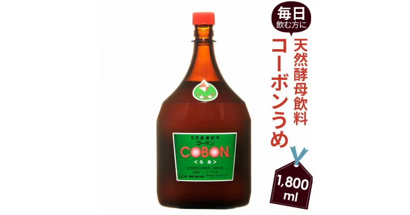 【ふるさと納税】毎日飲む方に！天然酵母飲料「コーボンうめ」（1800ml×1本） ／ 伊豆 健康 食品 送料無料 静岡県 181018-01