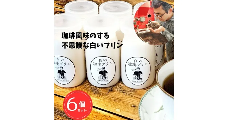 【ふるさと納税】023-20　コーヒーマイスターの白いけどコーヒー風味の不思議なプリン6個入り