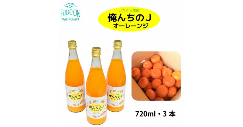 【ふるさと納税】012-9 【プレミアムクラフトオレンジジュース】いたくら農園 俺んちのJオーレーンジ 720ml×2本 / オレンジ みかん 無添加 テロワール 100％ オレンジジュース 静岡県