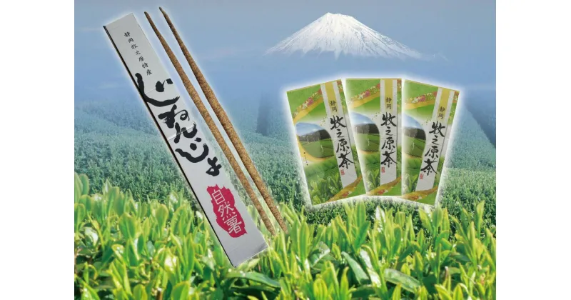 【ふるさと納税】074-1　【R6年12月5日頃からの発送】深蒸し茶300gと自然薯800gの極旨セット