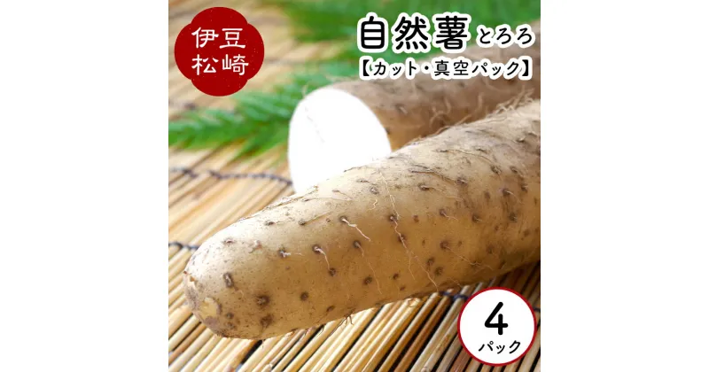 【ふるさと納税】婆娑羅農産 自然薯 カット 4パック